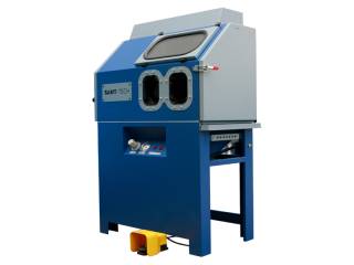 Compact shot blast cabinet with built-in dust collector - R-70